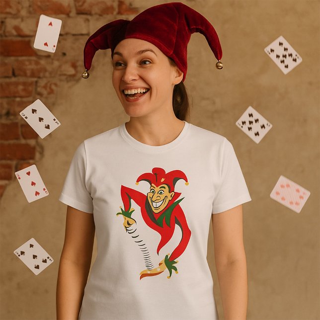T-shirt Joker Jester Grinning avec Jack-in-the-Box (Créateur téléchargé)