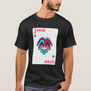 T-shirt Joker Jouer Carte Distressed Jester