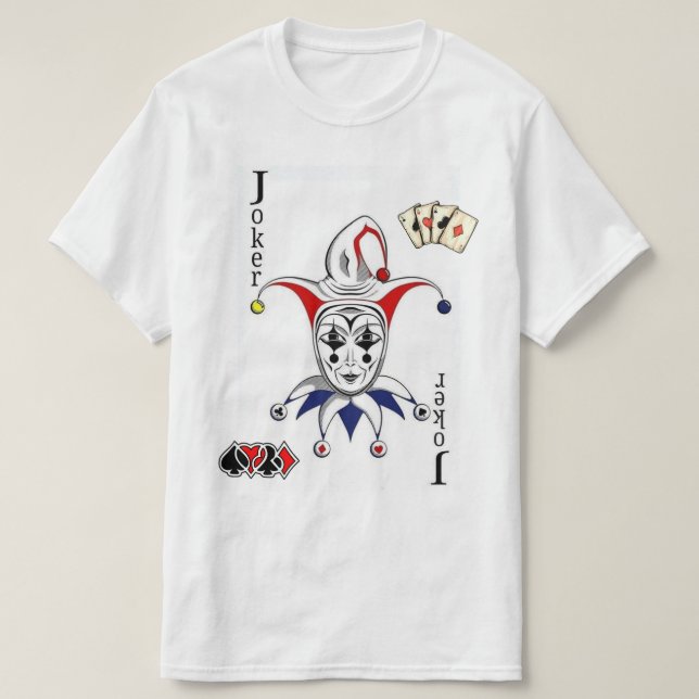 T-shirt JOKER Playing Card – Wild Card King of Games (Design devant)