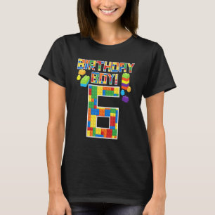 T-shirt Joli 6e anniversaire 6 ans Bâtiment Boys