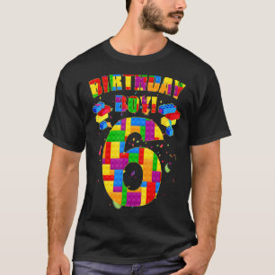 T-shirt Joli 6e anniversaire 6 ans Bâtiment Boys