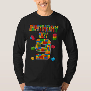 T-shirt Joli 9e anniversaire 9 ans Bâtiment de bâtiments B
