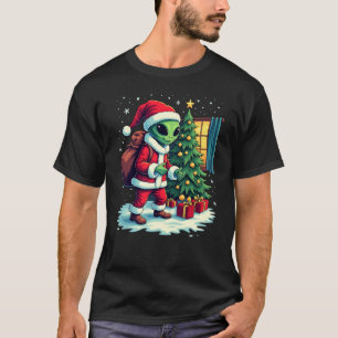 T-shirt Joli Alien Père Noël Tee - Livraison de jouets de 