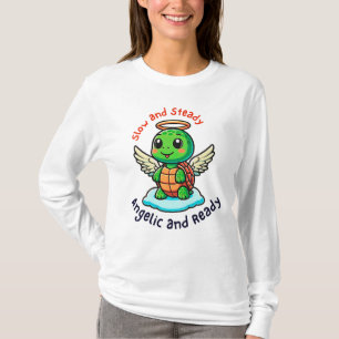 T-shirt Joli ange tortue avec dessin d'ailes