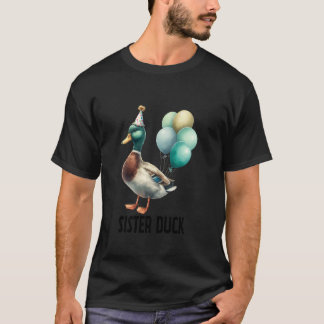 T-shirt Joli Animal Anniversaire Soeur Canard Anniversaire