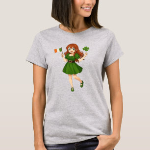 T-shirt Joli anime roux Saint Patrick