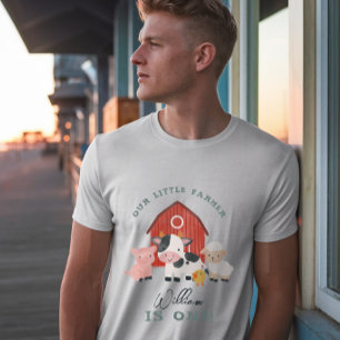T-shirt Joli anniversaire enfant animaux de ferme Parent P