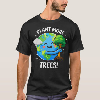 T-shirt Joli arbre de la Journée de la Terre Plantez plus