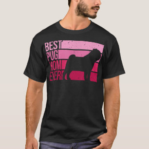 T-shirt Joli art de carlin pour maman femmes race animal d