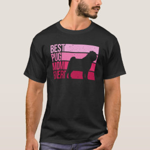 T-shirt Joli Art de Carlin pour Maman Femmes Race Chien Ch