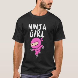 T-shirt Joli Art Ninja Pour Femmes Filles Shinobi Formatio