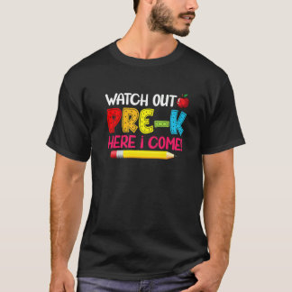 T-shirt Joli Attention Pré-maternelle Me Voici De Retour À
