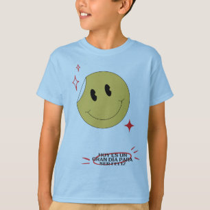 T-shirt Joli autocollant visage souriant rétro qui se déco