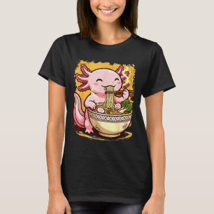T-shirt Joli Axolotl Mange des Nouilles Ramen Axolotls Ram