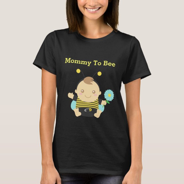 T-shirt Joli bébé abeille pour future maman (Devant)