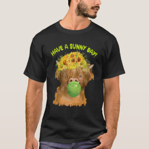T-shirt Joli bébé vache des Highlands, passez une journée