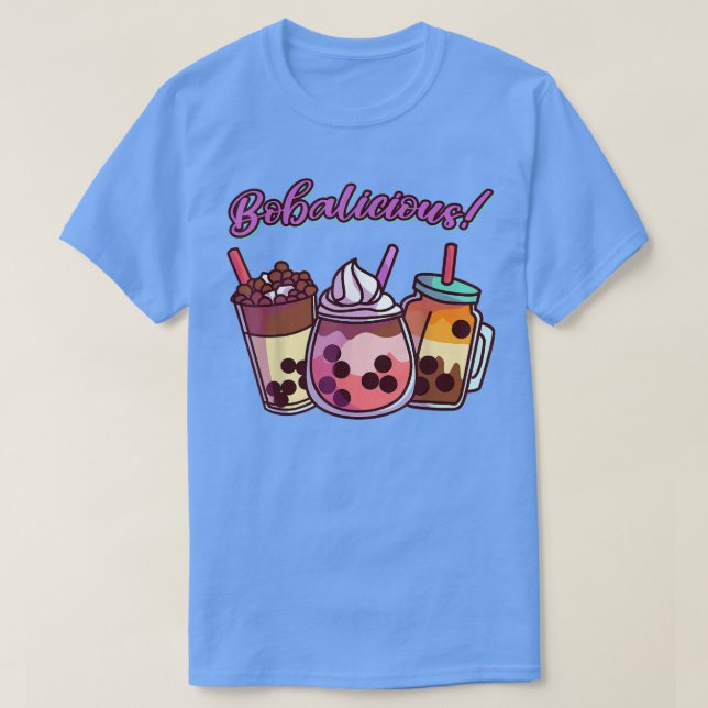 T-shirt Joli Boba Bubble Tea Bobalicious (Design devant)