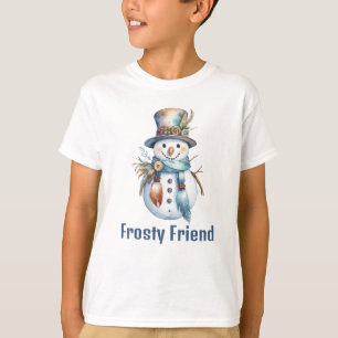 T-shirt Joli Boho Noël Snowman Holiday Boy's