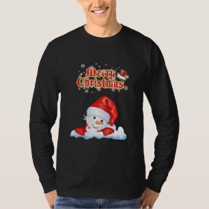 T-shirt Joli bonhomme de neige Hiver Joyeux Noël 2021 