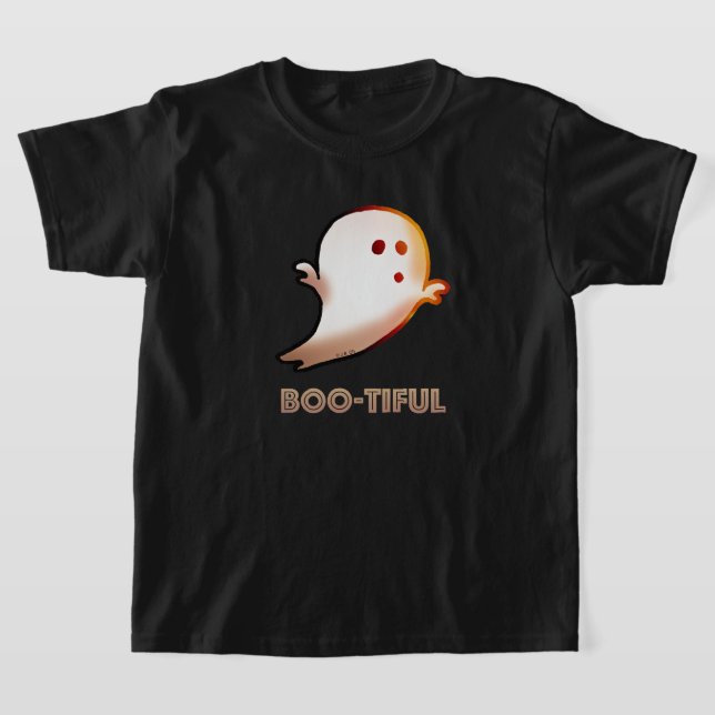 T-shirt Joli Boo-tiful Halloween Ghost Art (Poser)
