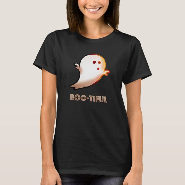 T-shirt Joli Boo-tiful Halloween Ghost Art (Devant)