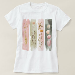 T-shirt Joli brosse florale