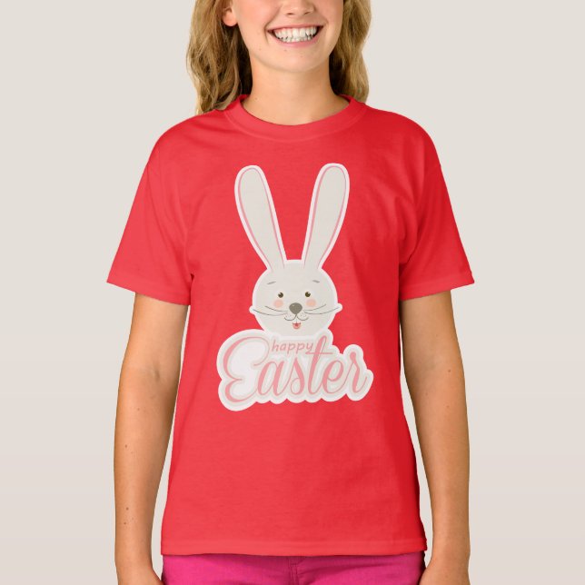 T-shirt Joli Bunny de Pâques oeufs de chasse printemps de  (Devant)