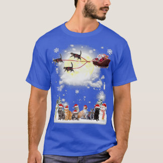 T-shirt Joli cadeau de costume de chat de Noël pour hommes