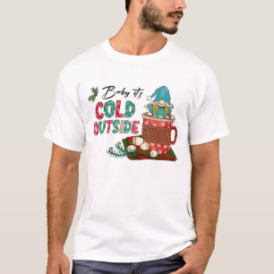 T-shirt Joli cadeau de Noël scandinave et cacao chaud