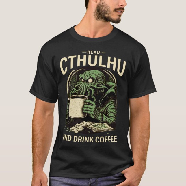 T-shirt Joli Café et Cthulhu (Devant)