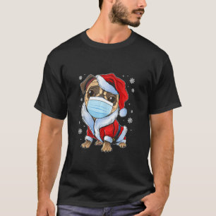 T-shirt Joli Carlin De Noël Avec Masque, Drôle Pjs De Noël
