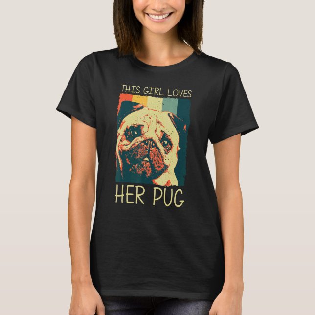 T-shirt Joli Carlin Pour Les Filles Enfants Animaux Animau (Devant)