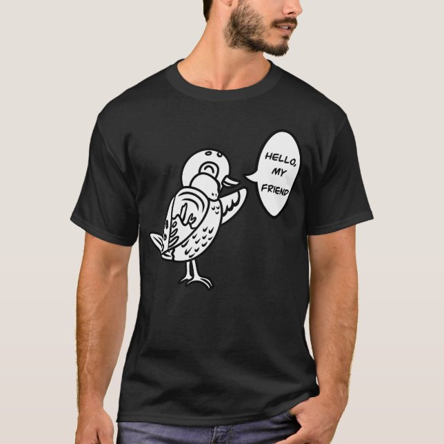 T-shirt Joli Cartoon Bruant Garçon (Devant)