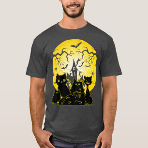 T-shirt Joli Casquette Halloween Chat Noir Sorcière Citrou