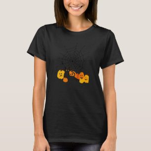 T-shirt Joli Casquette Halloween Chat Noir Sorcière Citrou