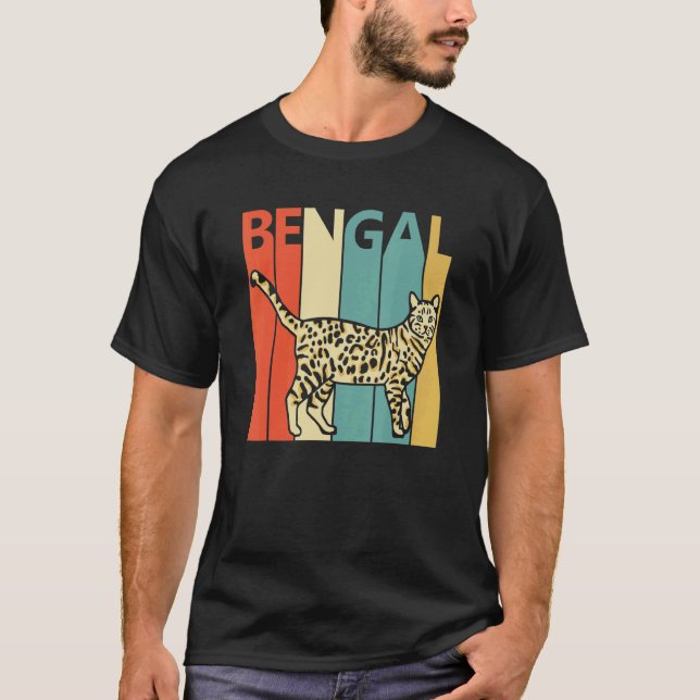 T-shirt Joli chat Bengal (Devant)