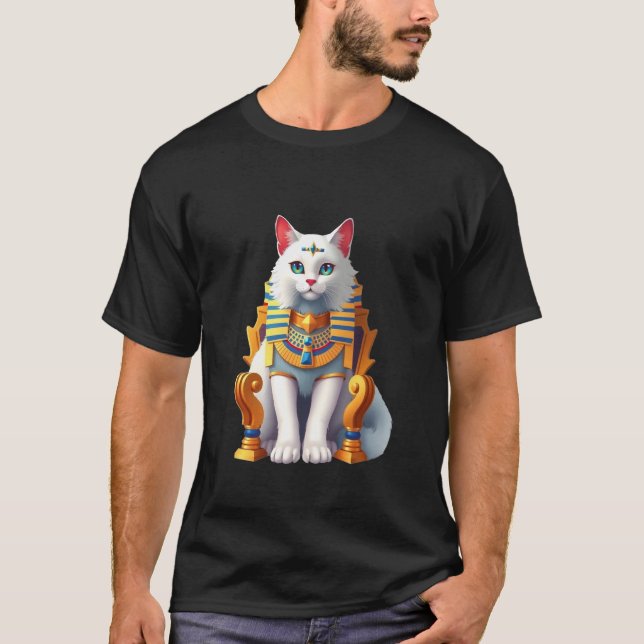T-shirt Joli Chat Blanc (Devant)