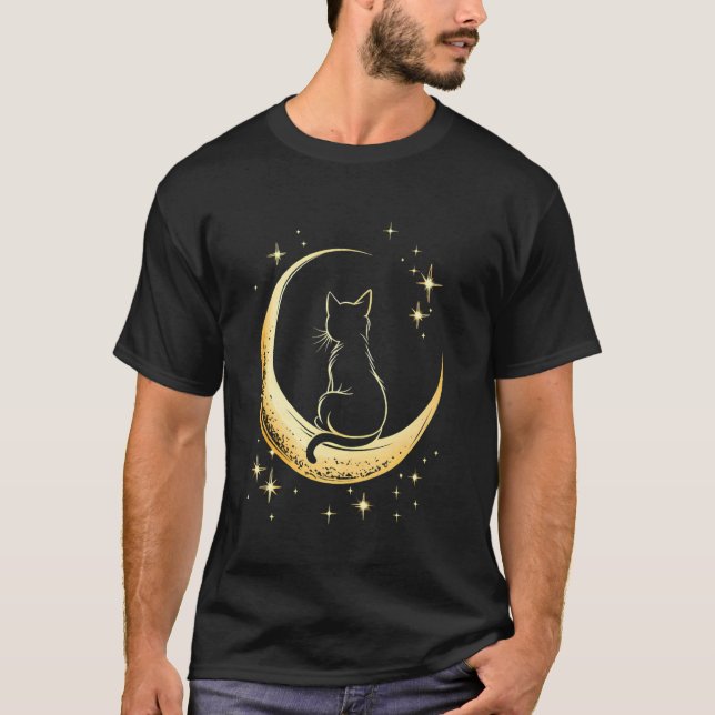 T-shirt Joli Chat Céleste (Devant)