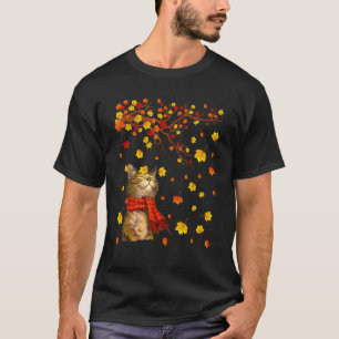 T-shirt Joli Chat Chaton Patte Amoureux Automne Saison