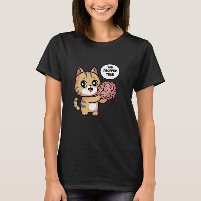 T-shirt Joli Chat Chibi Vous avez laissé tomber ceci (Devant)
