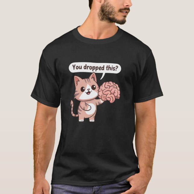 T-shirt Joli Chat Chibi Vous avez laissé tomber ceci (Devant)