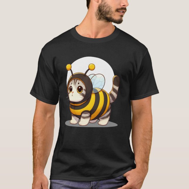 T-shirt Joli Chat dans un Costume d'Abeille 1 (Devant)