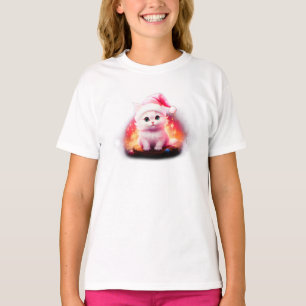 T-shirt Joli chat du Père Noël