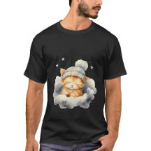 Joli chat endormi sur un nuage Casquette d'hiver A