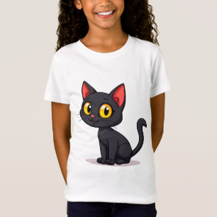 T-Shirt Joli chat noir