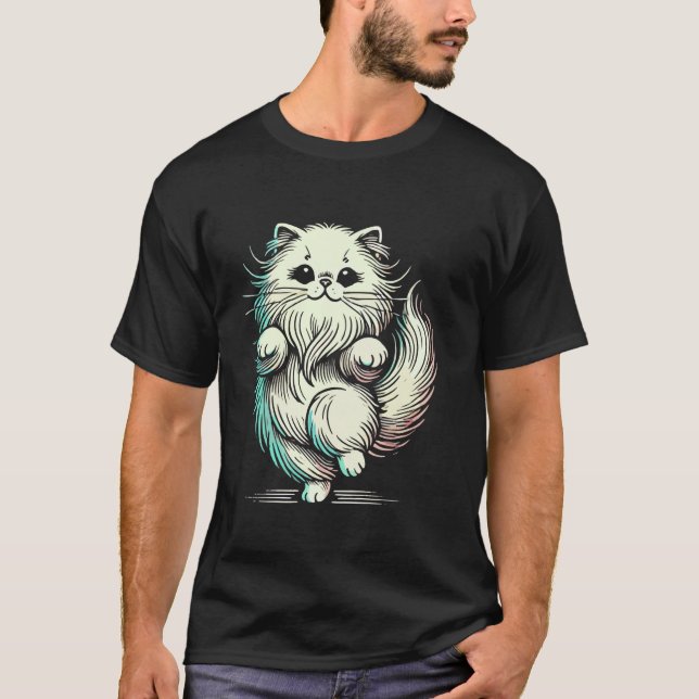T-shirt Joli chat persan (Devant)