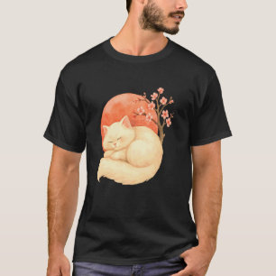T-shirt Joli Chat Persan Cerisier Fleurs Amoureux de la Na