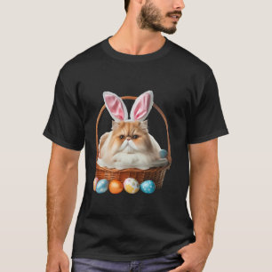 T-shirt Joli chat persan chasse aux œufs de Pâques proprié