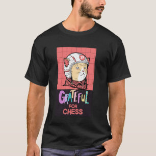 T-shirt Joli Chat, Reconnaissant pour les Échecs