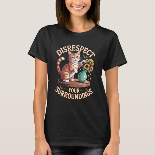 T-shirt Joli Chat Roux Tabby Drôle (Devant)